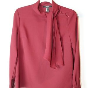 Forever21 Tie-Neck Blouse